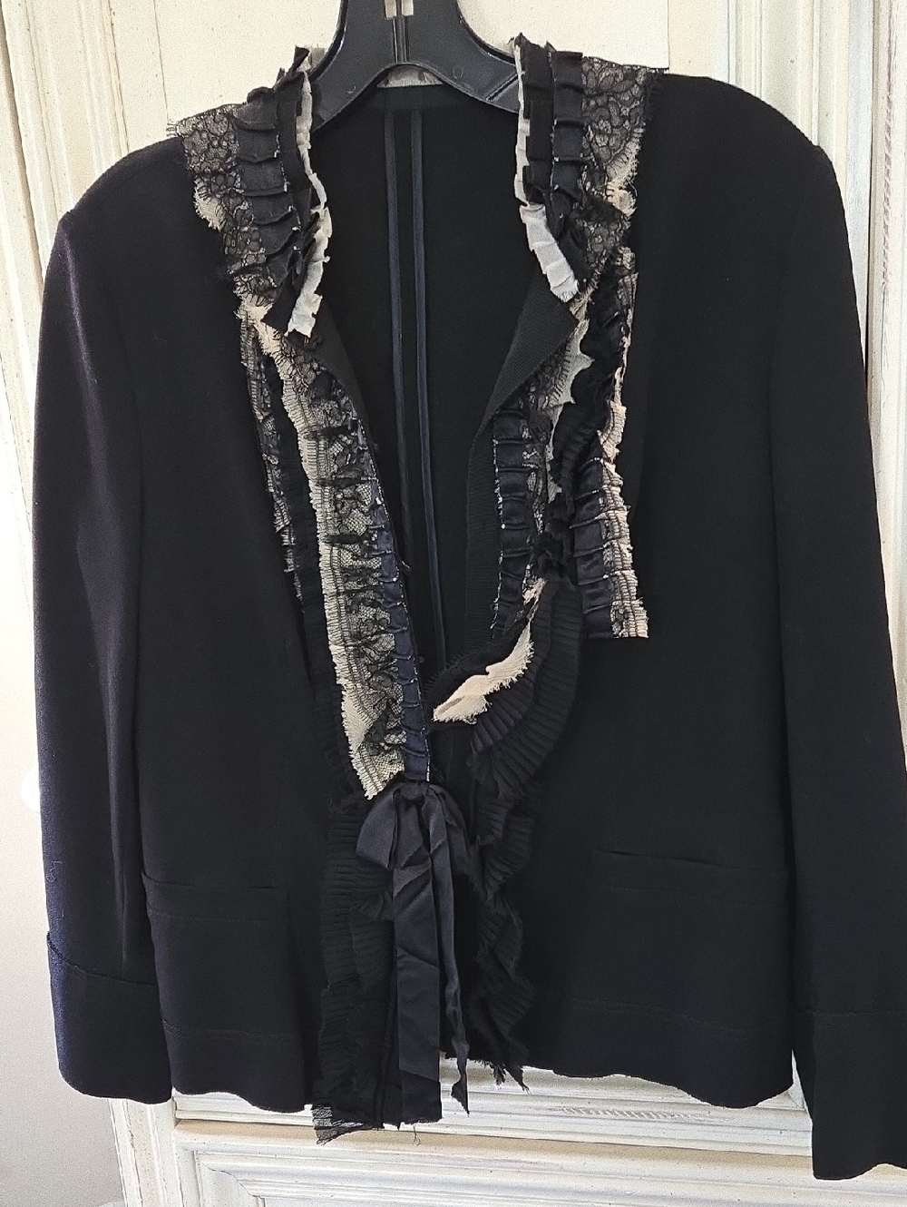 Prada Black Garment with Interior Care Label